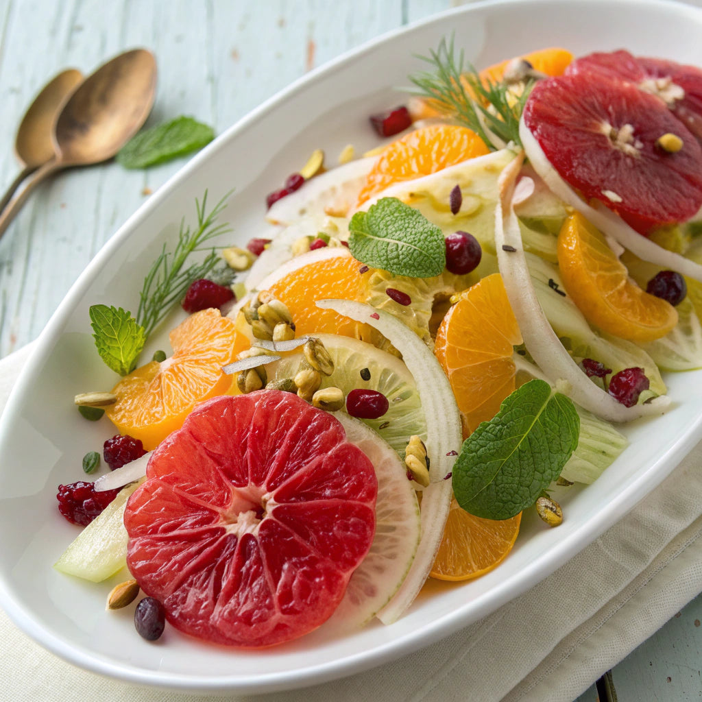 Citrus and Fennel Salad with Orange and Cranberry-Pear Vinaigrette