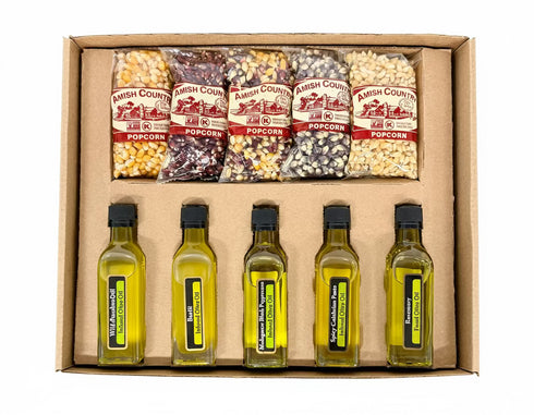 Amish Country Popcorn & Olive Oil Gift Set
