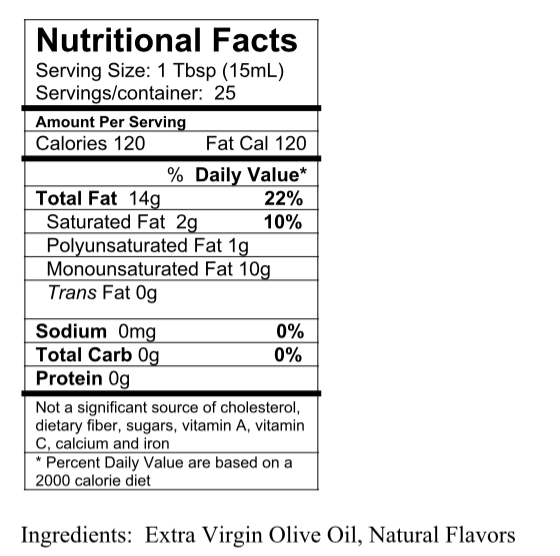 Basil Infused Olive Oil - Green Olive Company