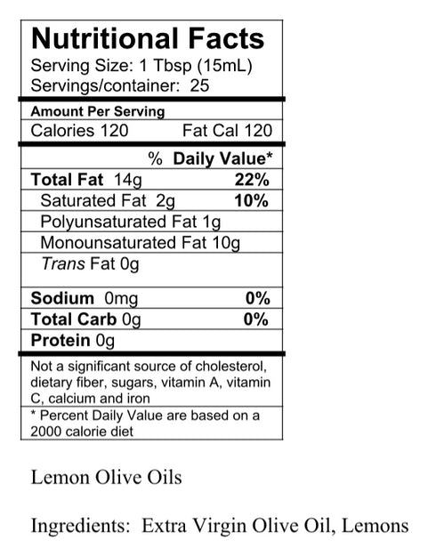 Lemon Fused Olive Oil