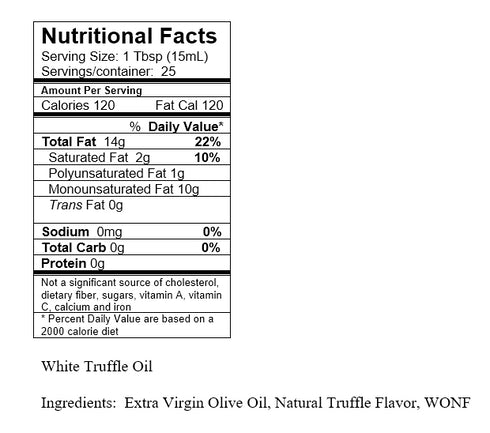 White Truffle Speciality Extra Virgin Olive Oil