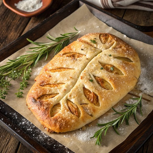 Rosemary and Gruyère Fougasse