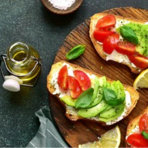 Healthy Open-Faced Avocado Toast with Ricotta Cheese greenolivecompany.com